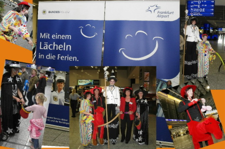 Kinderunterhaltung am Flughafen Frankfurt